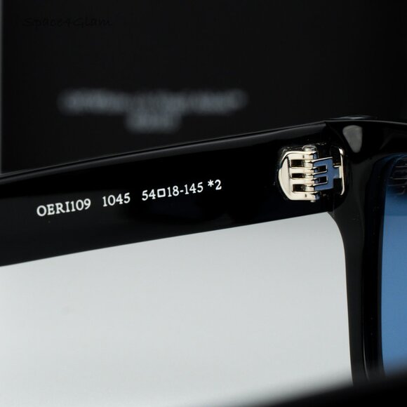 Off-White Men Sunglasses Black Blue Square OERI109 LAWTON 1045 NEW AUTHENTIC - Picture 6 of 8